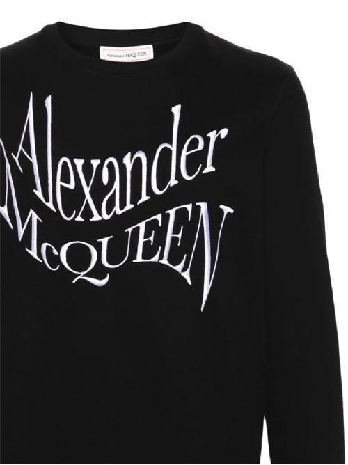 Men's sweatshirt with embroidery Alexander McQueen | 781879QXAAM1000